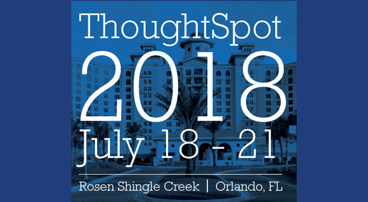 Thoughtspot annual meeting advertisement - dates are July 18 - July 21