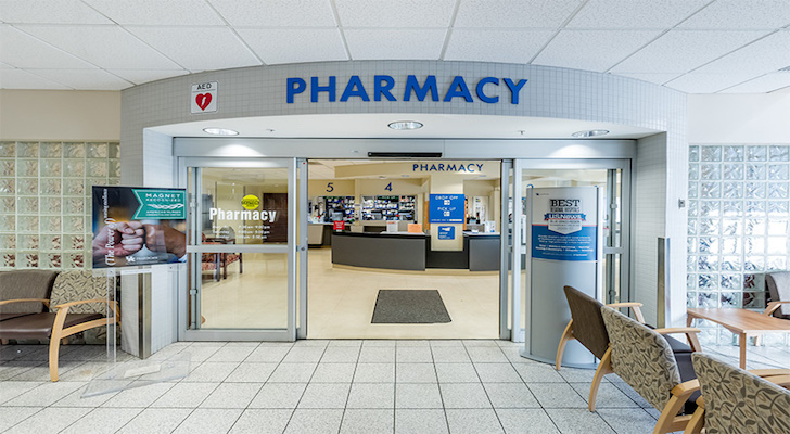 Pharmacy within a medical clinic